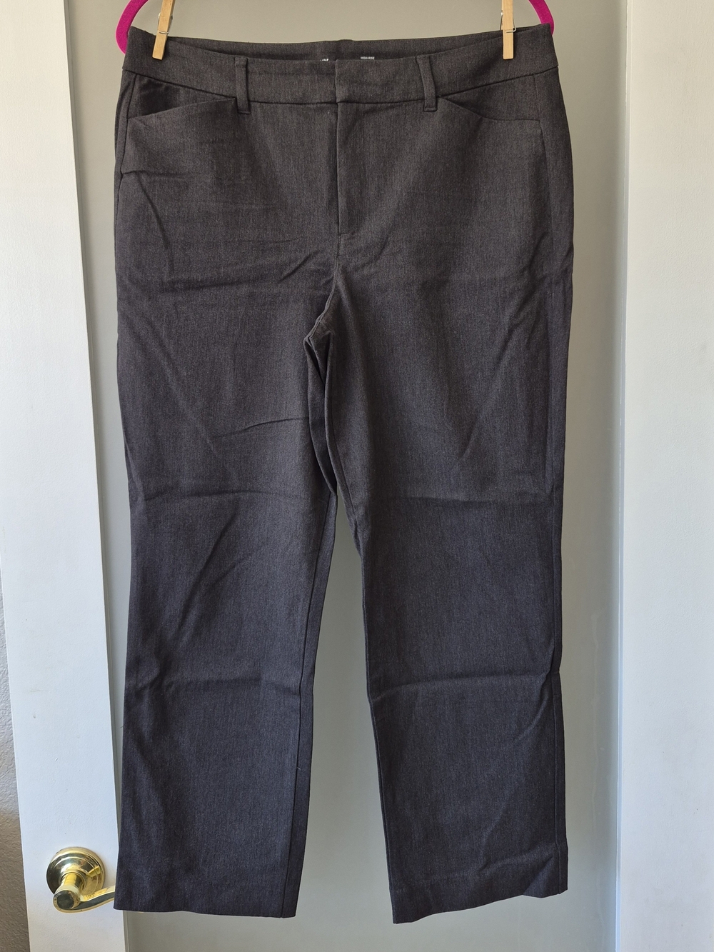 Old Navy High-Rise Pixie Pants - Charcoal Gray